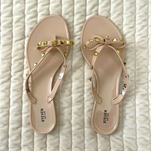 Valentino inspired Steve Madden Sandals with Gold Stud details